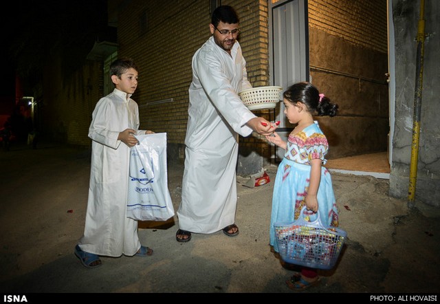 مراسم سنتی گرگیعان در ماه مبارک رمضان - خوزستان (عکس)