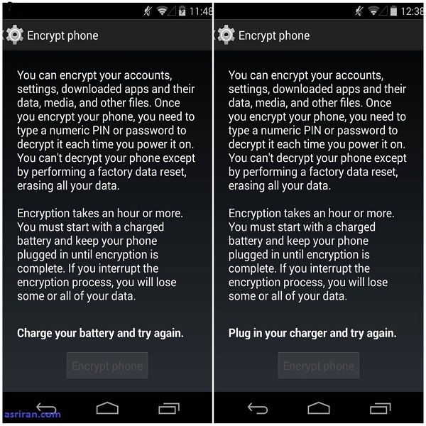 چگونه دستگاه اندرویدی را رمزنگاری کنیم؟